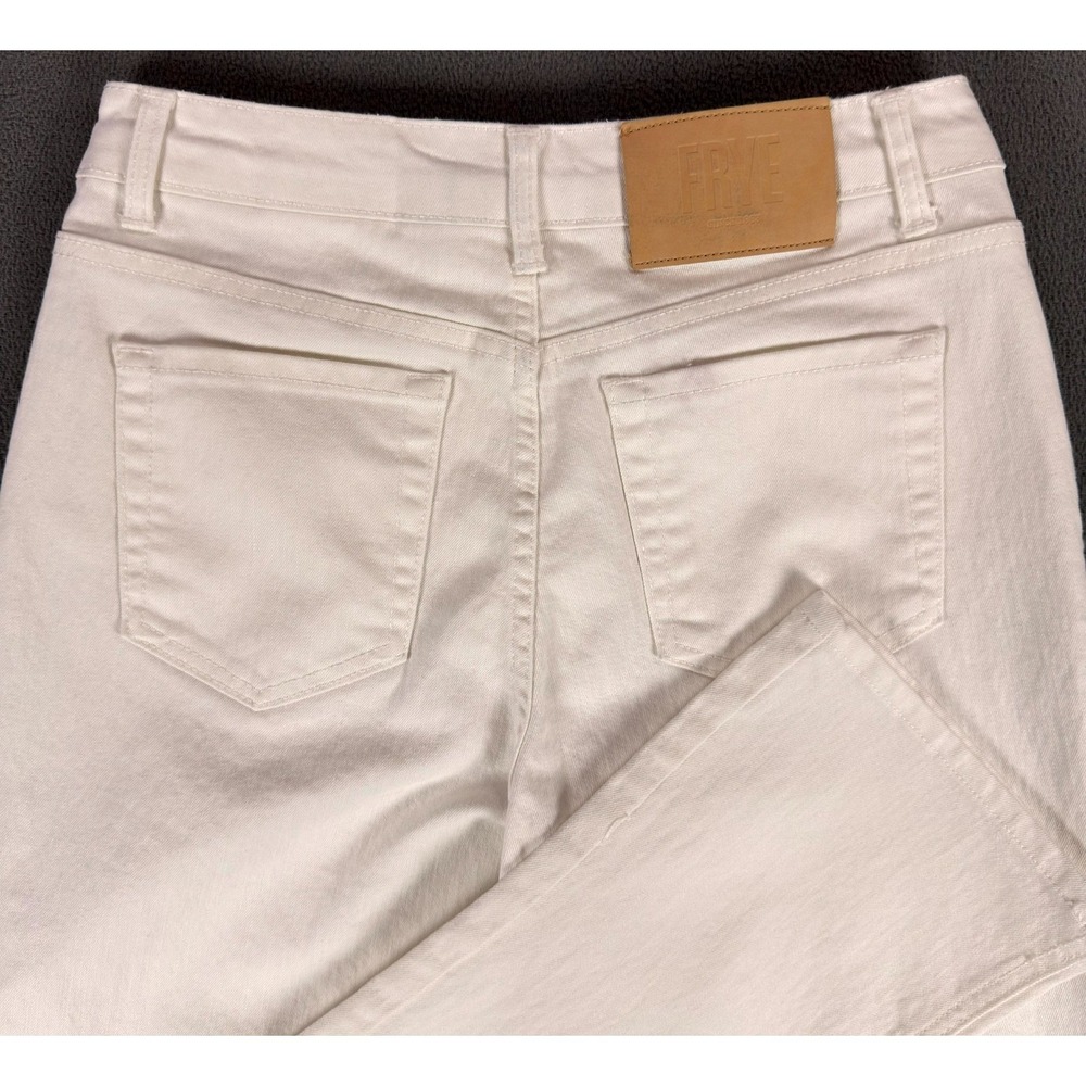 Frye‎ Jeans Womens 4/27 White Straight Leg Denim Minimalist Coastal Boho Chic
